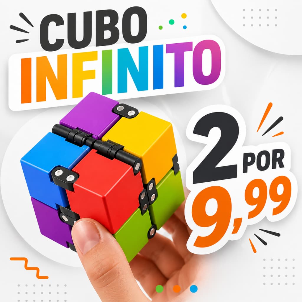 2 Cubo Anti Estresse