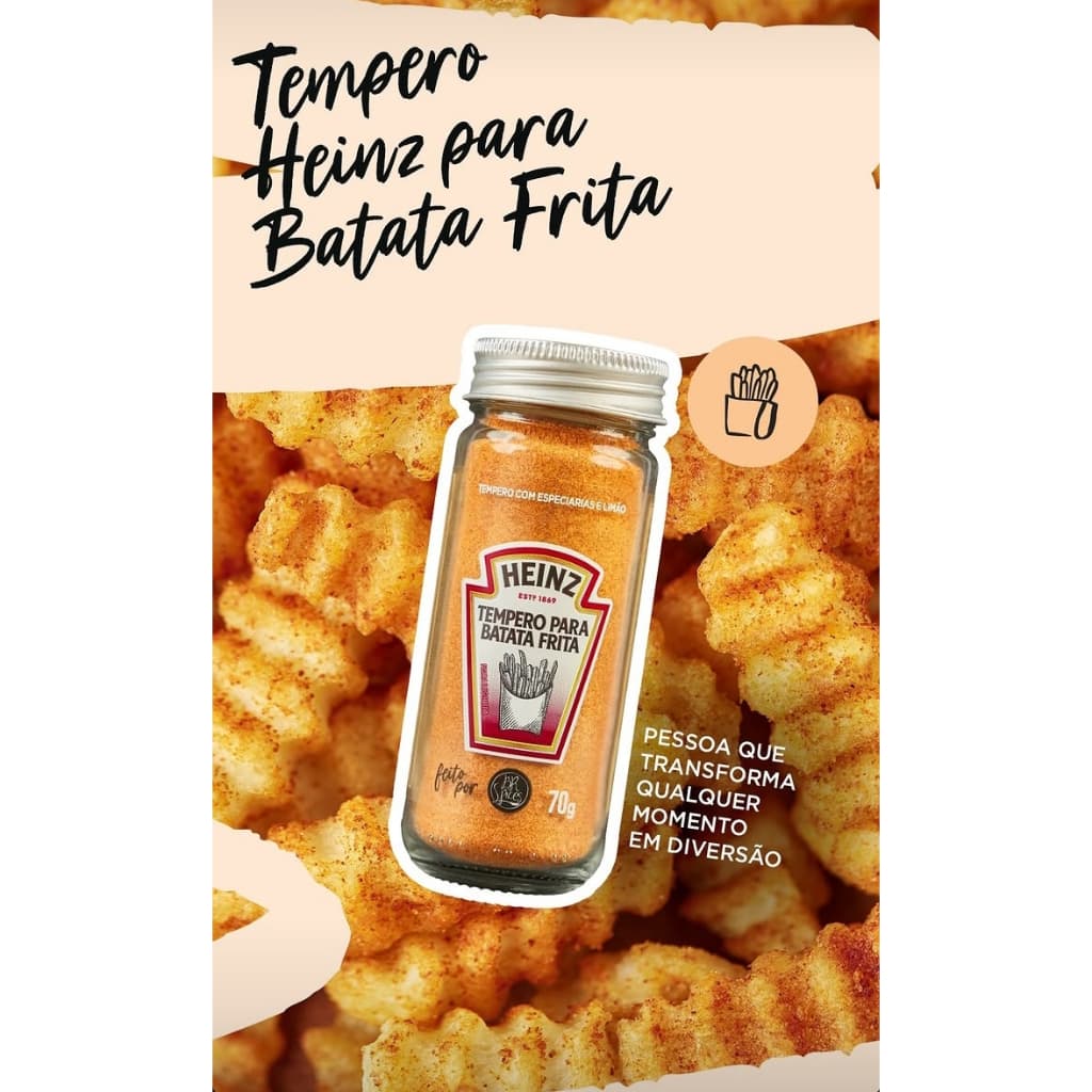 Tempero para Batata Frita Heinz Vidro 70G