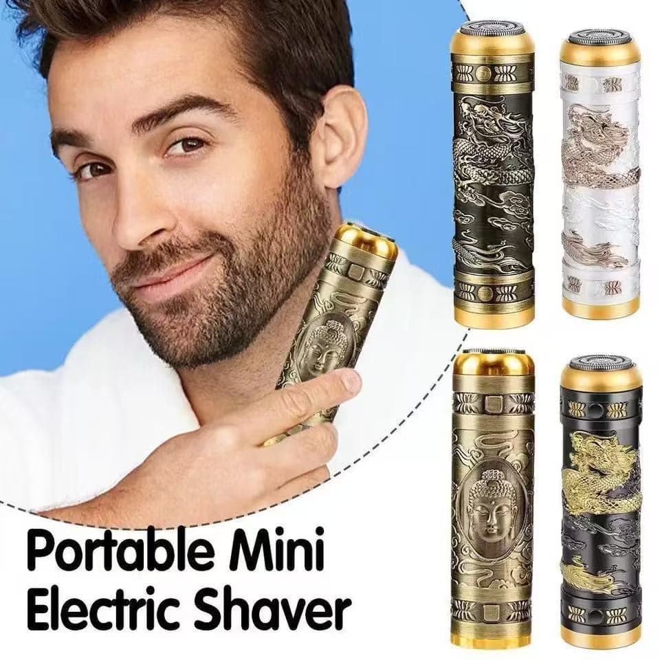 Mini Barbeador Máquina Aparador Portatil Recarregável Barbear Barber Cortar Cabelo Pelo Barba