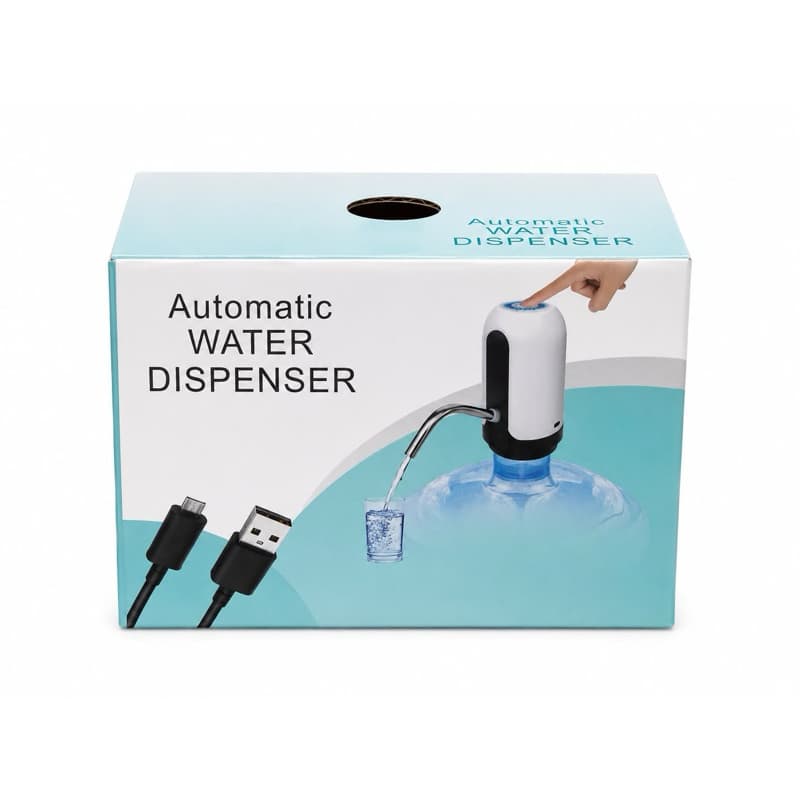Bomba Elétrica para Galão de Água Recarregável USB Automática Universal 10L 20L Portátil