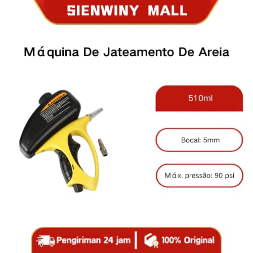 Máquina De Jateamento De Areia Pneumática Portátil 510ml 90psi