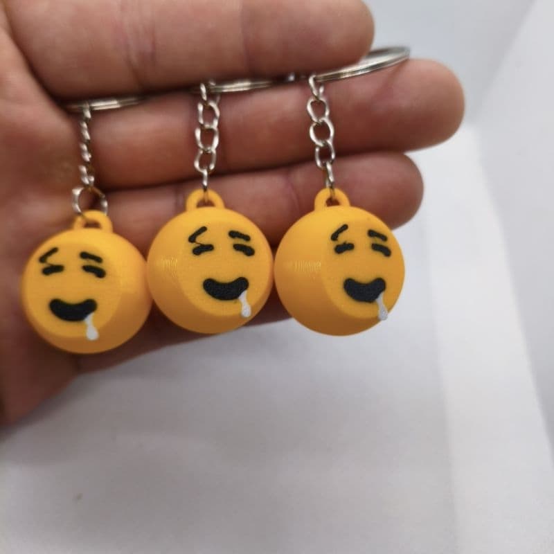 kit 3 chaveiros emojis