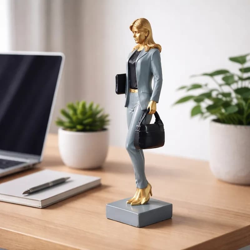 Escultura Estatua ADVOGADA Profissão Advocacia | Presente Decorativo Carinho Amor Luxo Dedicação Lei