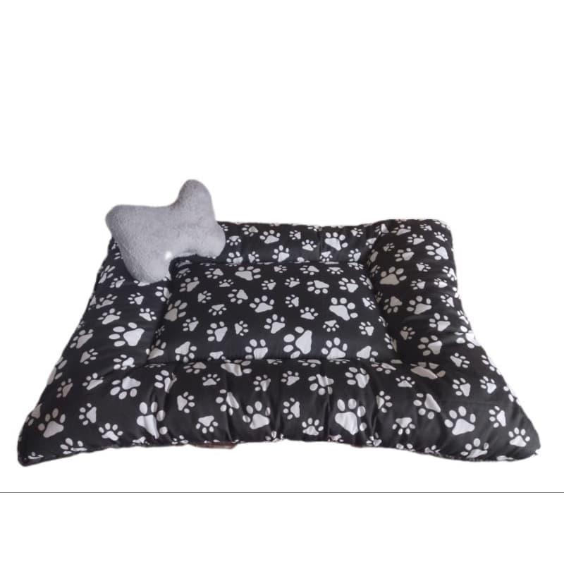 colchonete tapete cama pet para cães e gatos estampada com ossinho🐶😻