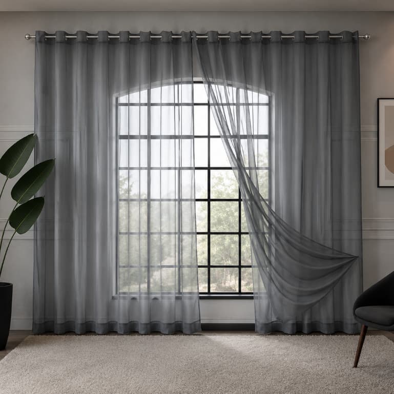 CORTINA VOIL PREMIUM DECORAÇAO MODERNA Para Quartos Salas e Escritorios