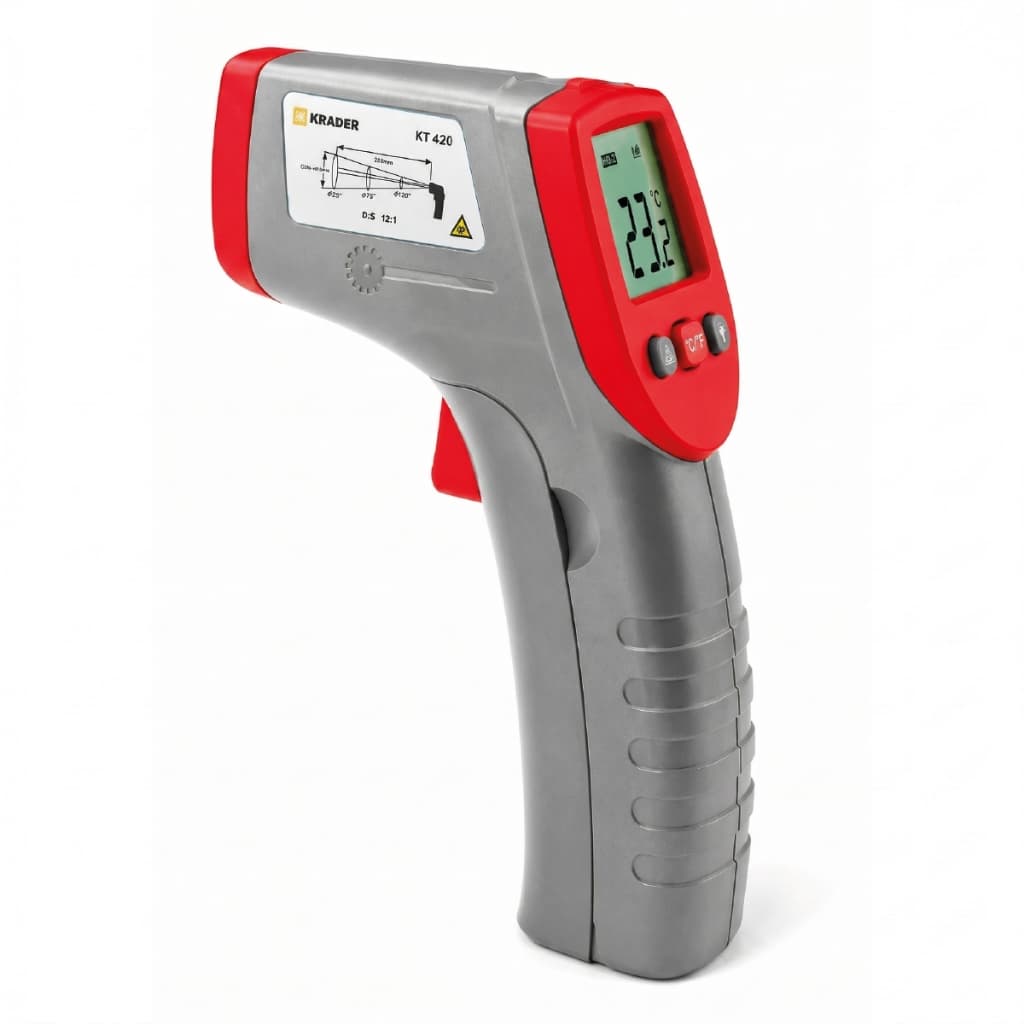 Termômetro Infravermelho Digital Krader KT420 Laser Sem Contato 420°C Industrial Profissional