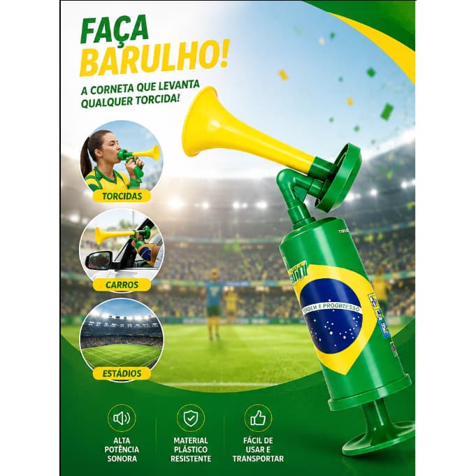 vuvuzela mecânica a mais barulhenta para copa