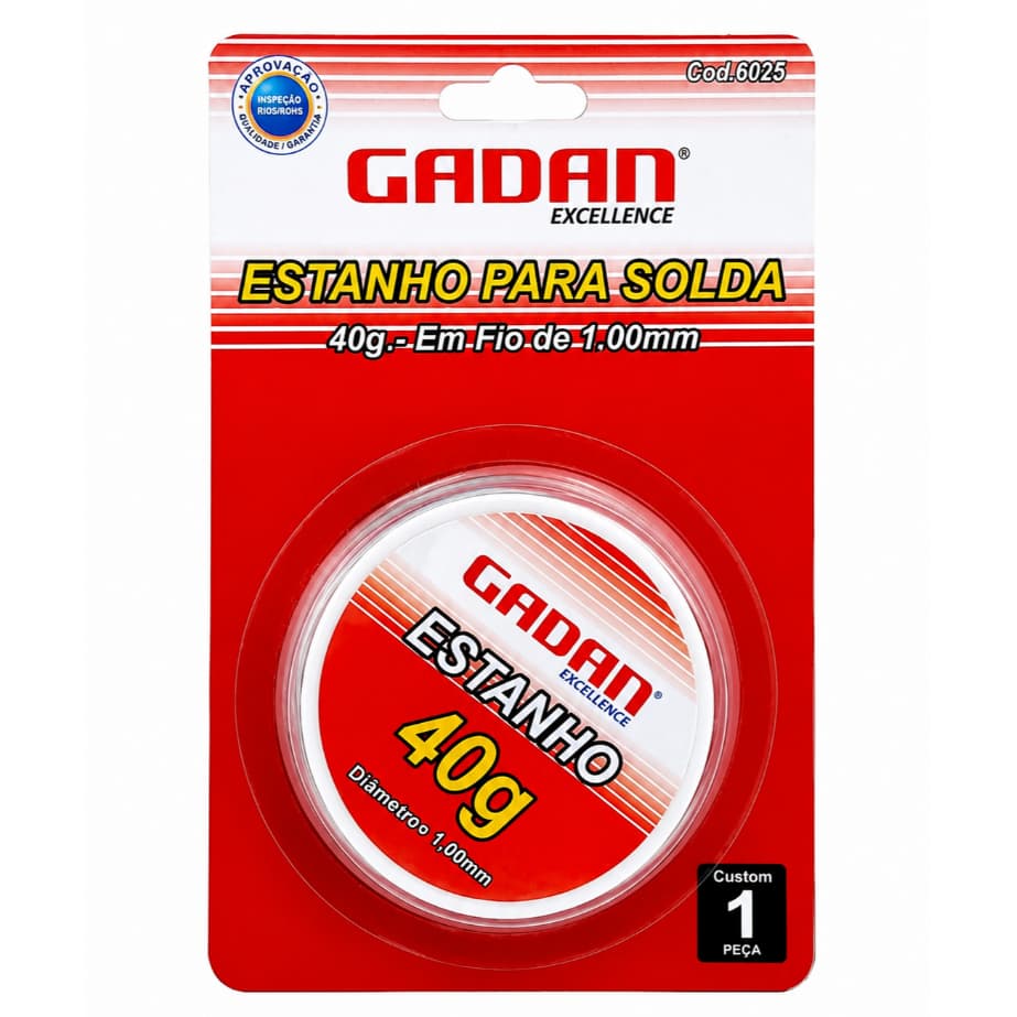 Kit 3 Estanho Solda 40g 1mm Fio Para Soldagem Eletrônica Profissional Alta Qualidade-ferro de Solda