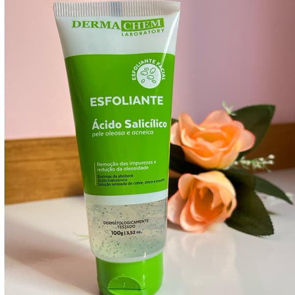 Gel Esfoliante Ácido Salicílico Derma Chem 100g | Controle Oleosidade | Esfoliante | Remove Impurezas