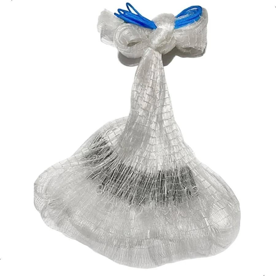 Tarrafa 20m Malha 30mm Fio 0,60 - peixes médios: tilápia, traíra, tainha, robalo – Malha forte, com chumbo externo