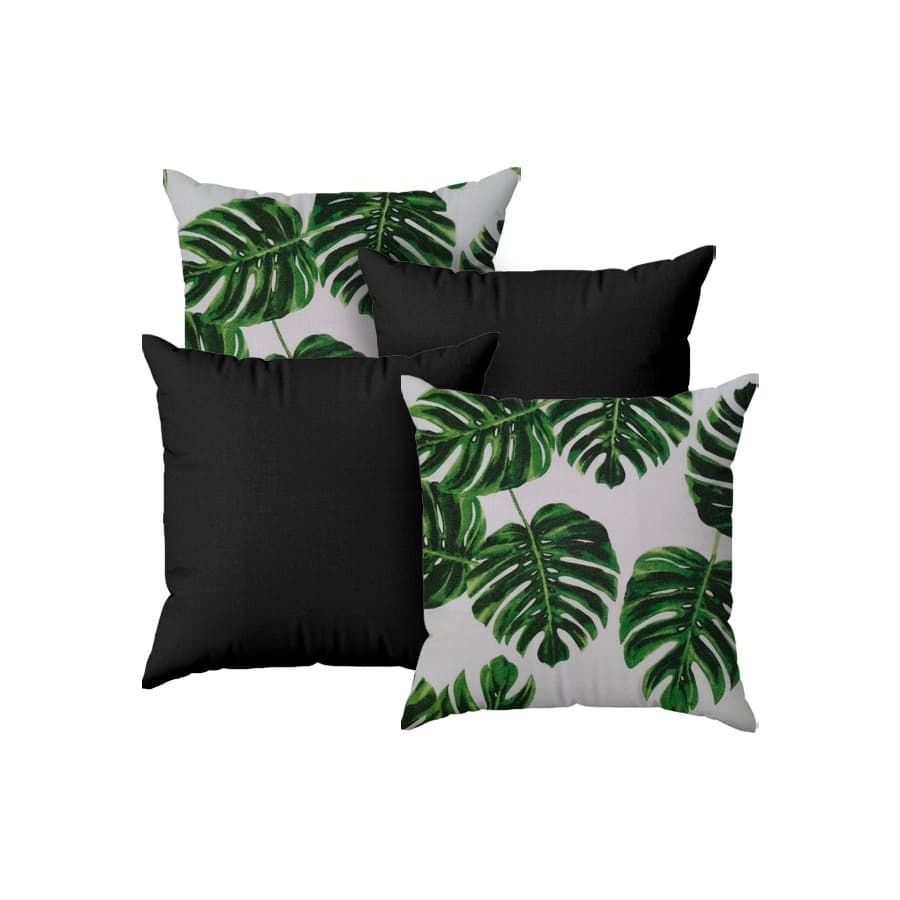 kit 4 Capas Almofadas Decorativas Sala Sofá Tamanho 45x45 Com Zíper Invisível