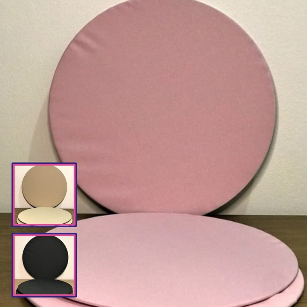 Kit 4 Capas para Sousplat Oxford Liso Compatível Base MDF 35cm Mesa Posta Premium