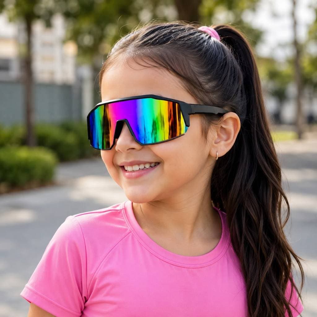 Óculos De Sol Esportivos Infantis Proteção UV Para Meninos E Meninas Ciclismo Ao Ar Livre