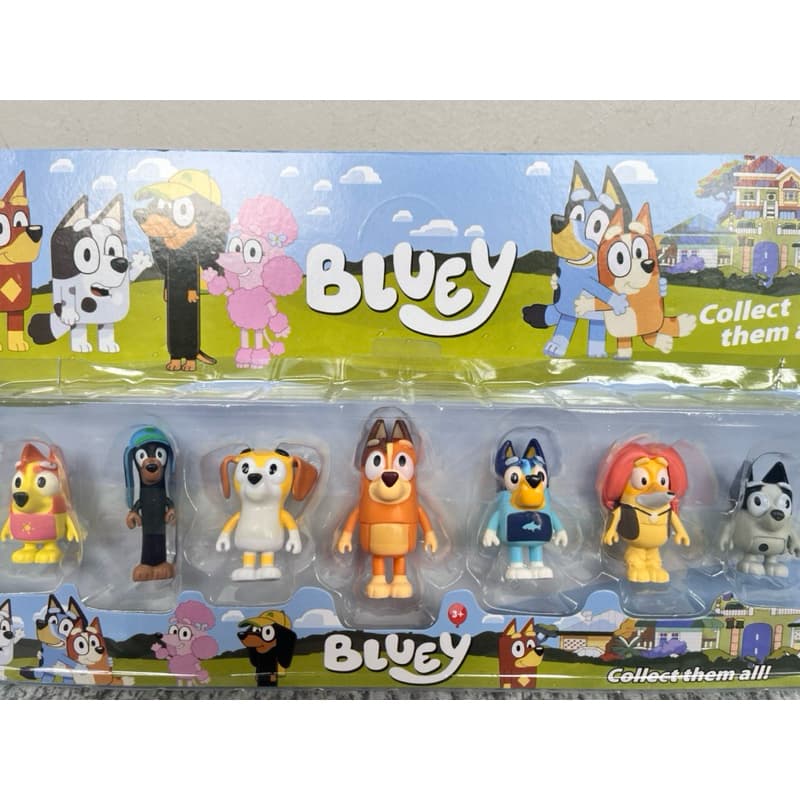 Família Bluey bonecos divertidos do desenho animado brinquedo barato