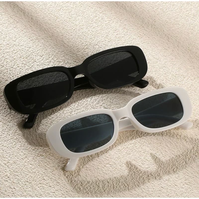Óculos de Sol Retangular Blogueiro Unissex Tendência Moda UV400 Envio Imediato