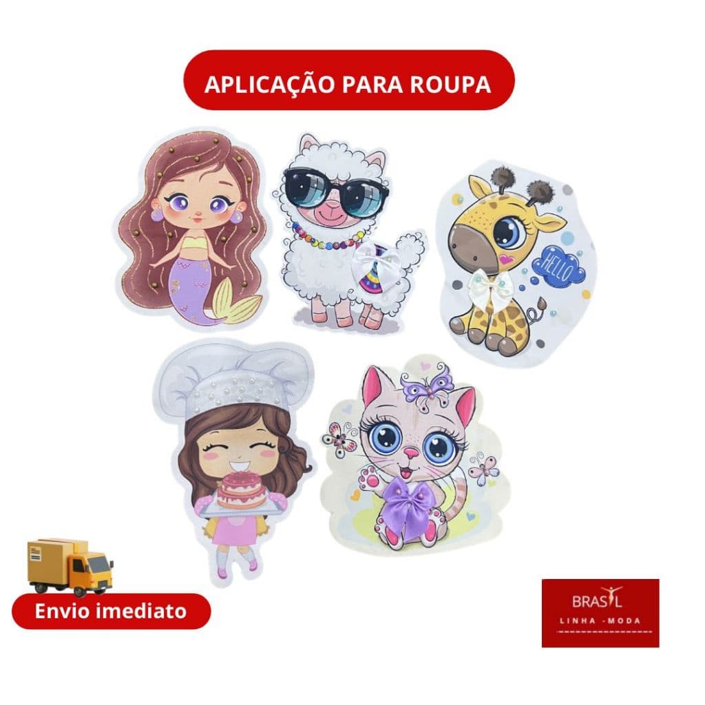 Aplique de Roupa Patch Bordado Lantejoulas para Costurar ou colar