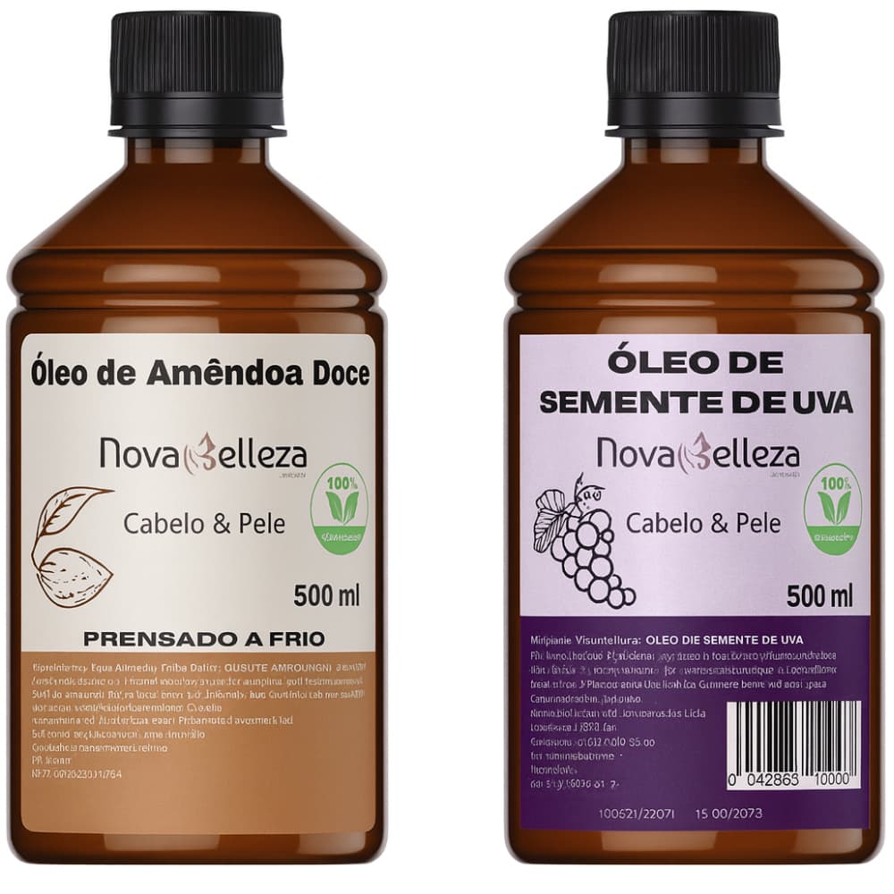Kit Promocional Óleo Carreador Semente de Uva + Amêndoa Doce 500ml