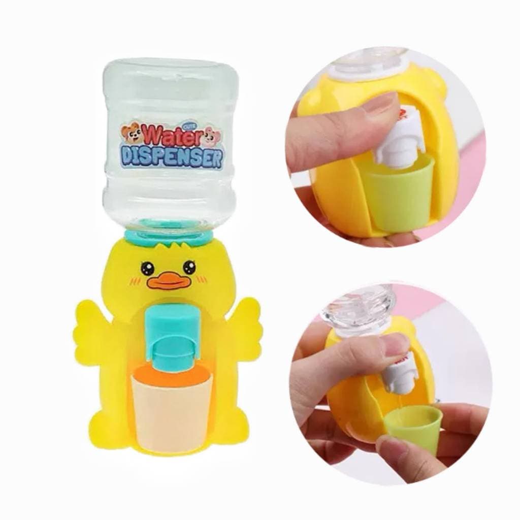 Mini Bebedouro Infantil Pato com Copo Brinquedo de Cozinha Faz de Conta – 1 Unidade