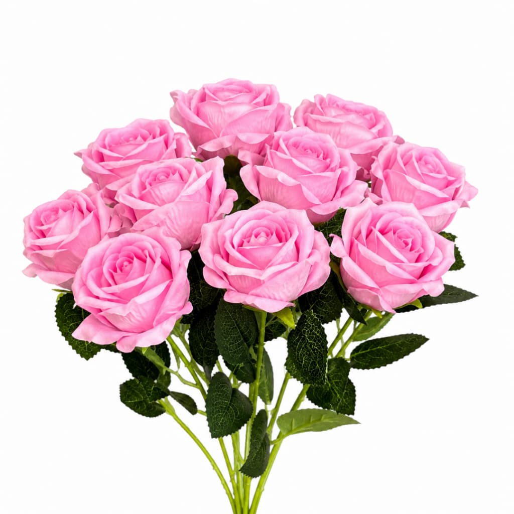 KIT 10 Hastes rosas artificial para decoração rosa aveludada rosa artificial realista 53CM