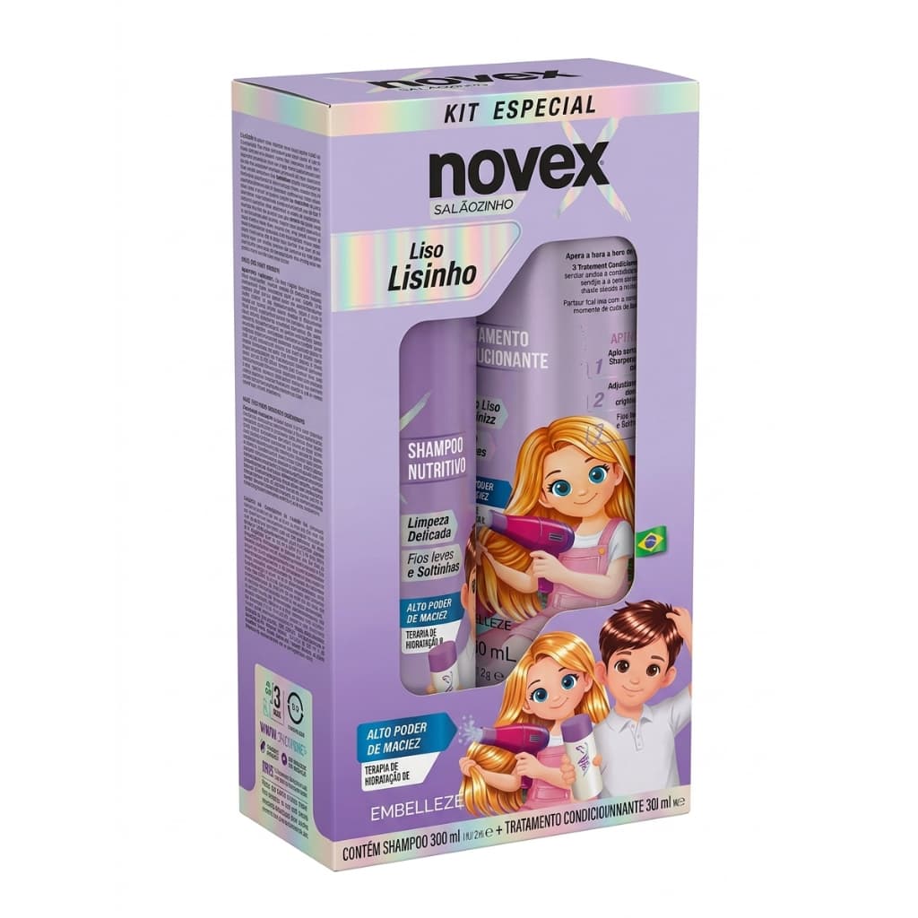 Kit Shampoo + Condicionador Novex Liso Lisinho 300ml