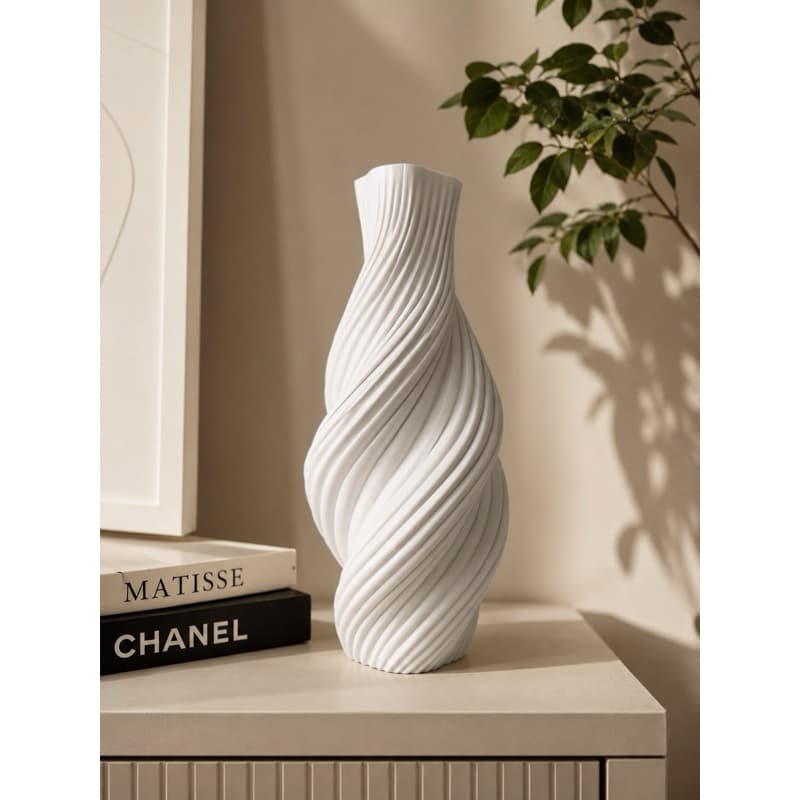 Vaso Decorativo Torcido Moderno em Impressão 3D | Decoração para Sala, Quarto e Escritório