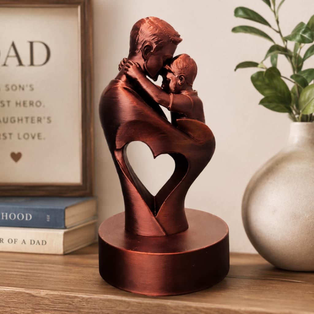 Presente Dia Dos Pais Estatueta Pai e Filho Decoração Decoracao