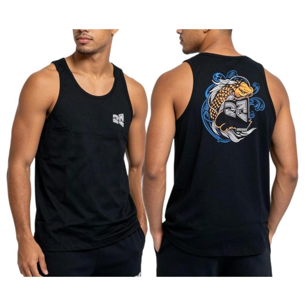 Camiseta Regata Malha Premium Da Carpa Algodão