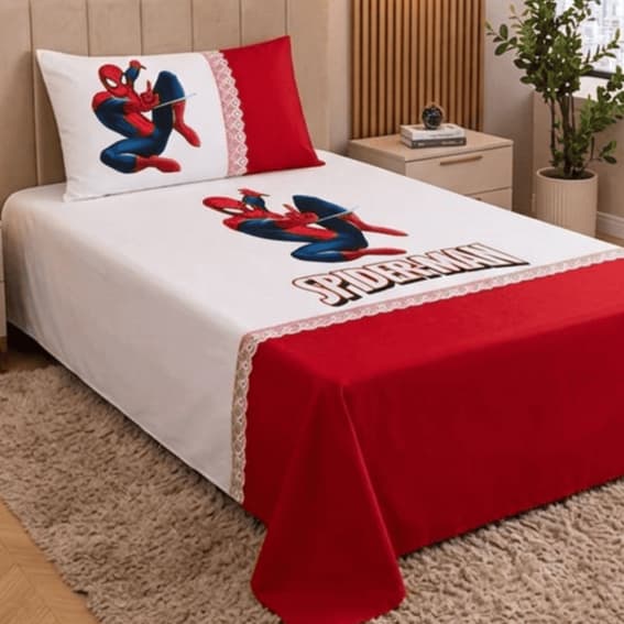 LENÇOL DE CAMA PINTADO – COLCHA SOLTEIRO – Jogo de Cama Soloteir - LENÇOL DE CAMA 1,50 X 2,20m + Fronha 0,70 x 0,50m