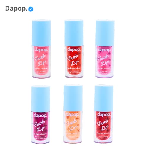 Lip Gloss Geladinho Dapop Refrescante Sabor Frutas Gloss Gelado Brilho Espelhado Hidratante