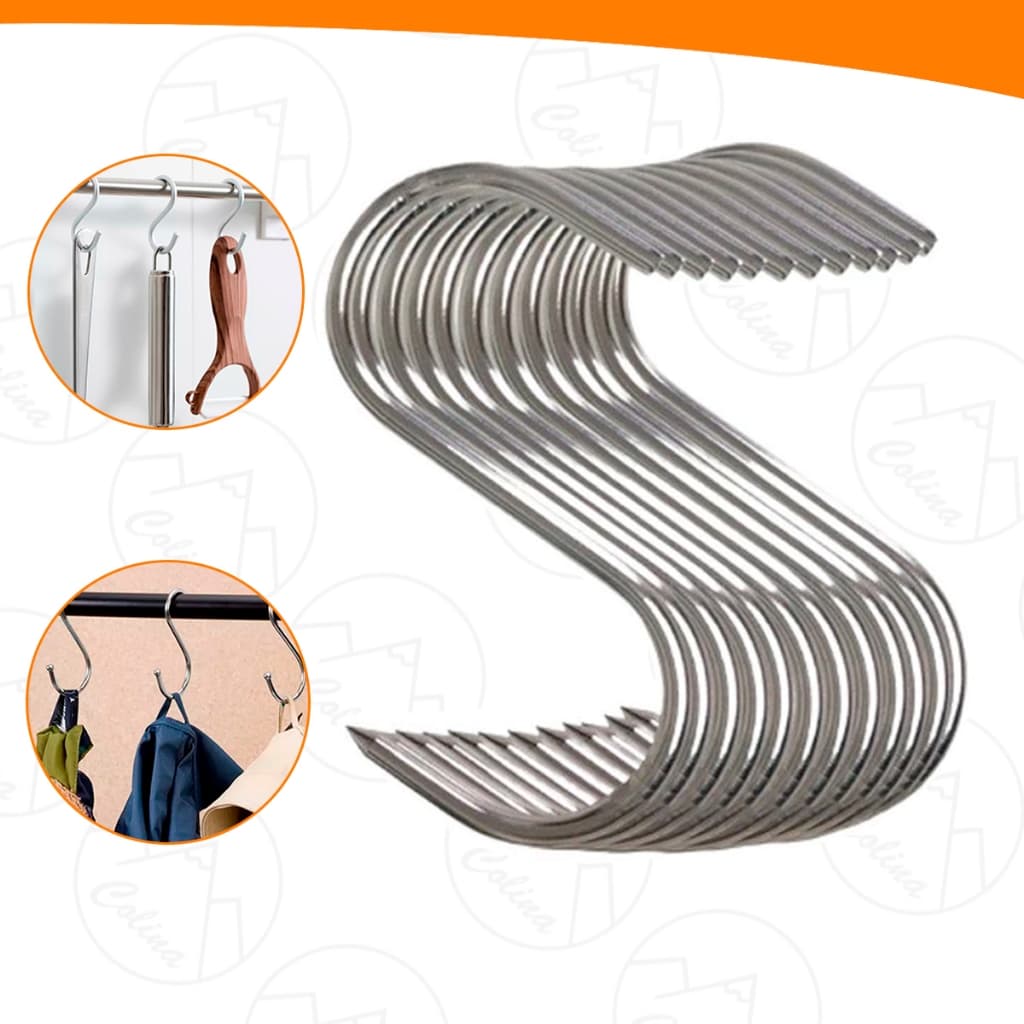 Kits 1 a 10 Ganchos Multiuso Formato S Organizador Cozinha Quarto Banheiro Importadora Util