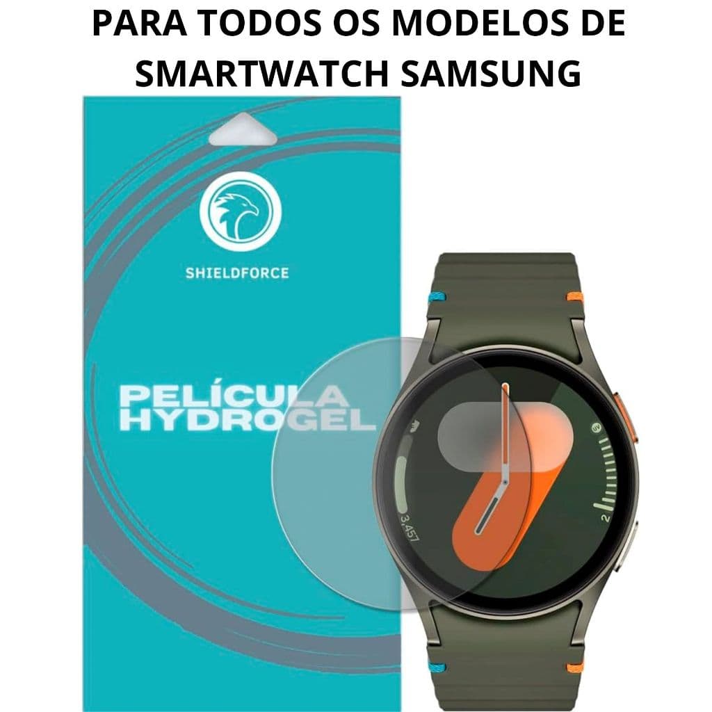 3 OU 6 Películas De Hidrogel p/ Samsung Galaxy Watch 8 ,7 6, 5, Pro, 4, 6 Fit 3, Classic, 40, 44, 42mm, 43mm, 46mm, 47mm