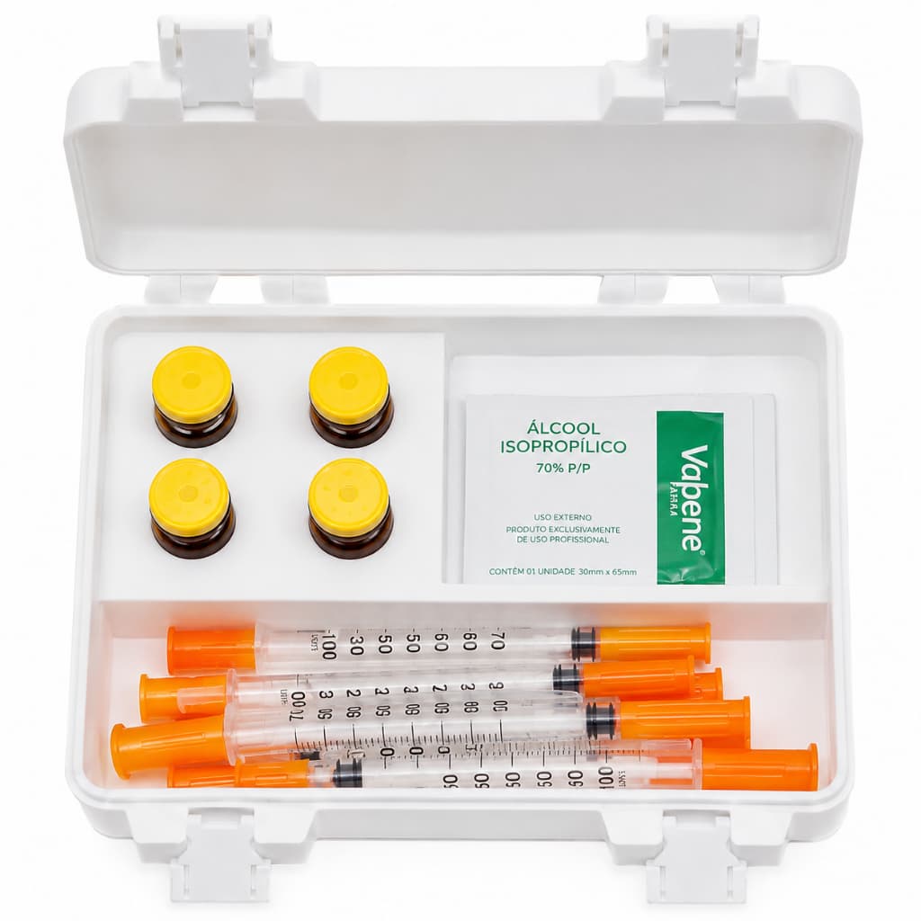 Estojo Case Frasco Porta Ampolas 10ml Peptídeos/tirzepa Trt