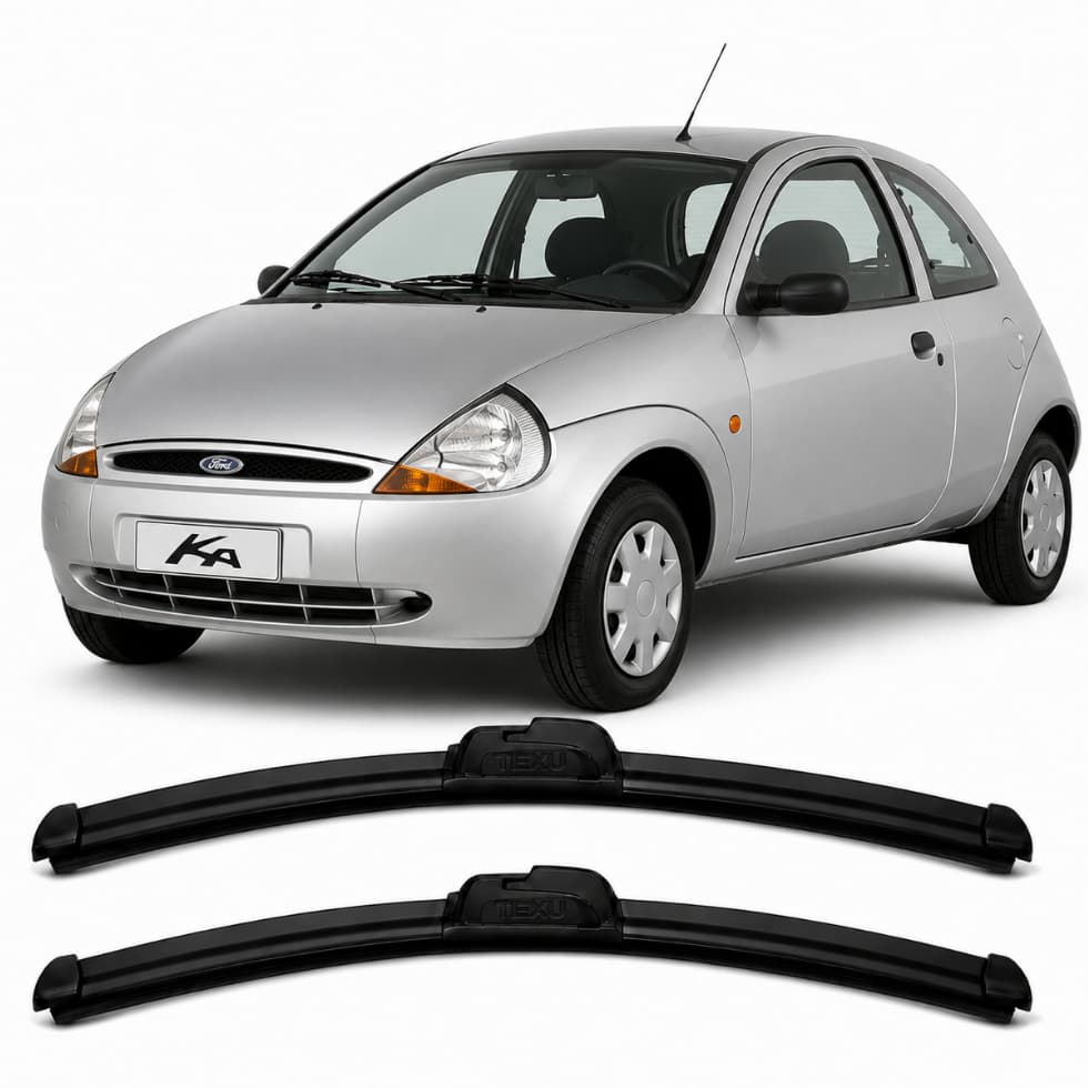Kit Palhetas Limpador de Parabrisa Dianteiro para Ford Ka 2002 2003 2004 2005 2006 2007 2008 2009