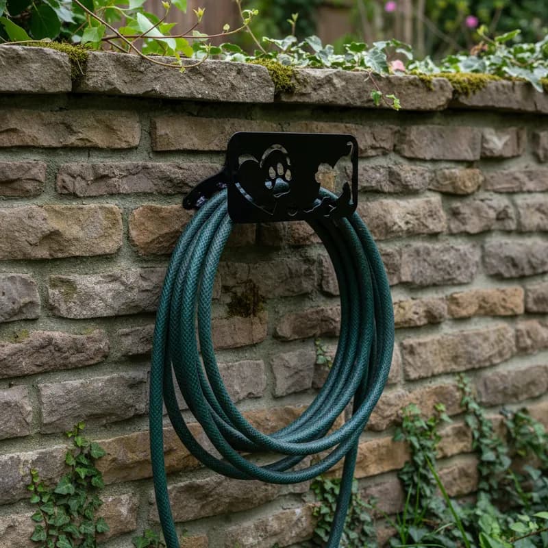 SUPORTE ENROLADOR MANGUEIRA JARDIM CACHORRO - EM AÇO - MUITO RESISTENTE-  All Style