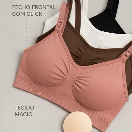 SUTIA AMAMENTAÇÃO COM BOJO - PLUS SIZE - SUTIÃ SEM COSTURA - PÓS PARTO - MATERNIDADE - ALIMENTAÇÃO