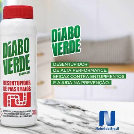 Diabo Verde Desentupidor Granulado para Pias e Ralos 300g Alta Performance