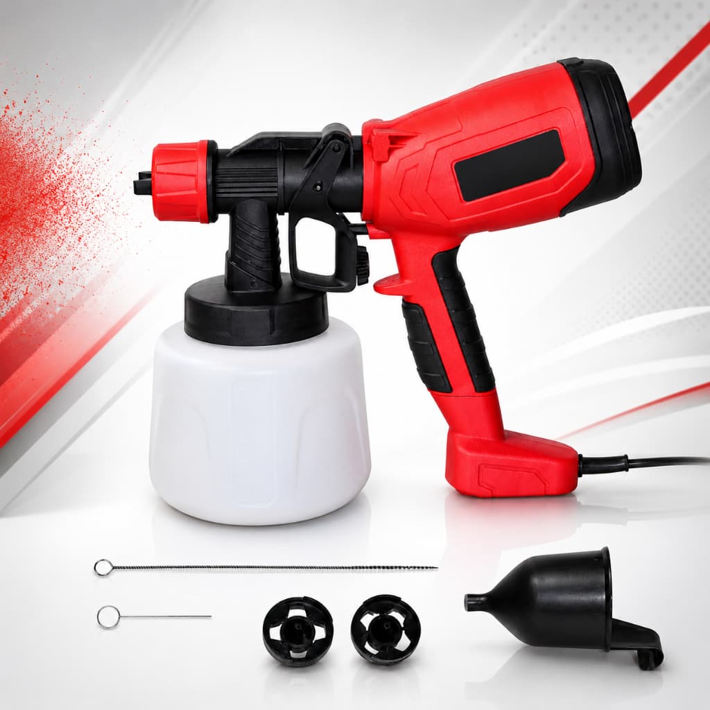 Pistola De Pintura Elétrica Pulverizadora 900W 800ml Nakasaki