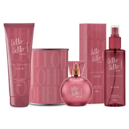 Combo Kit Linha Completa Muse Deo Colônia 100ml + Body + Hidratante