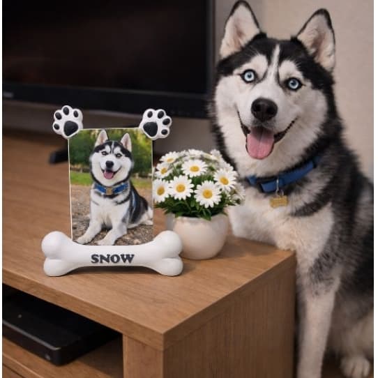 Porta Retrato Foto Pet Personalizado | Presente Criativo Cachorro cão Gato felino | Decoração Fofa