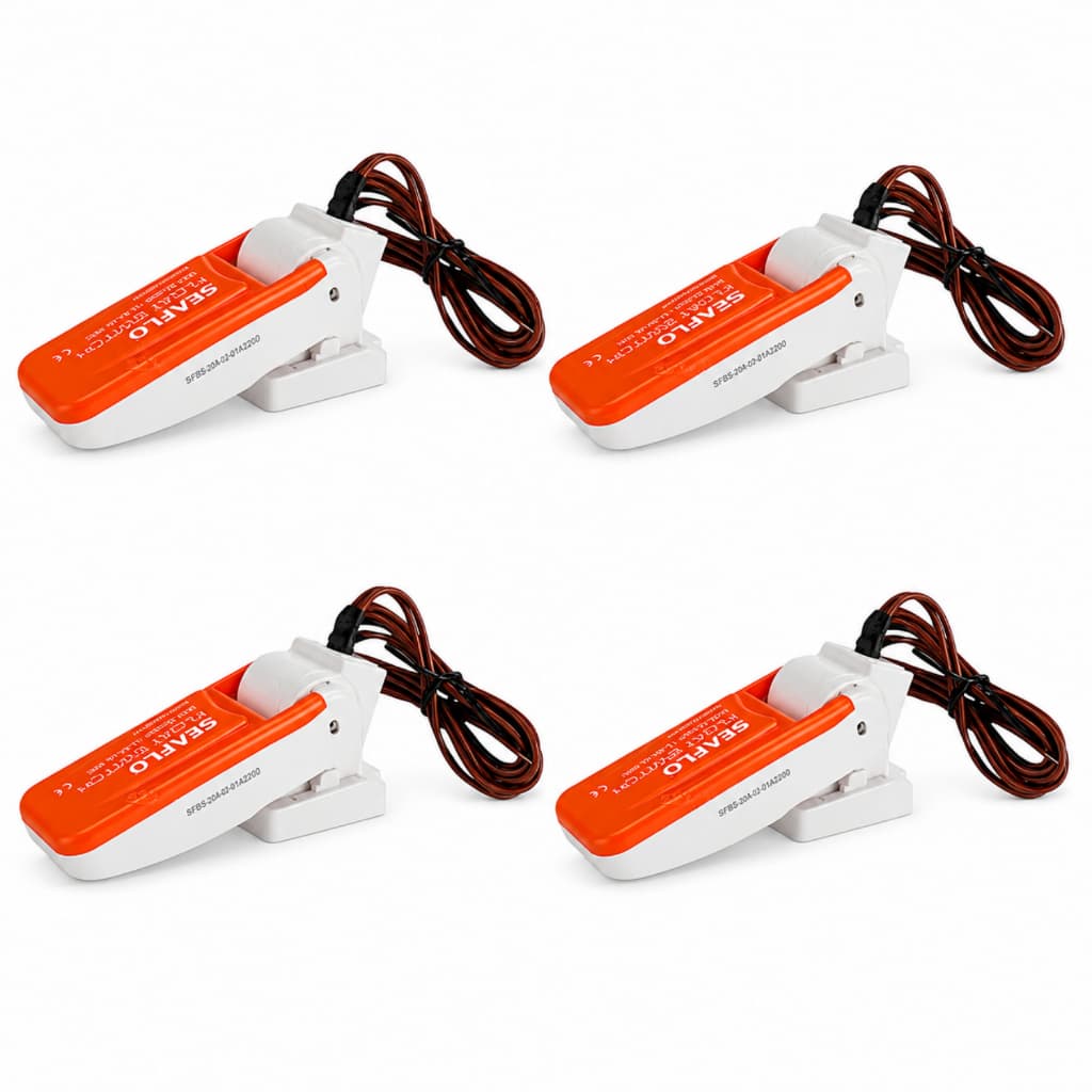 Kit 4 Automático Para Bomba De Água de Porão Seaflo 12V 24V 32V Até 20 Amp