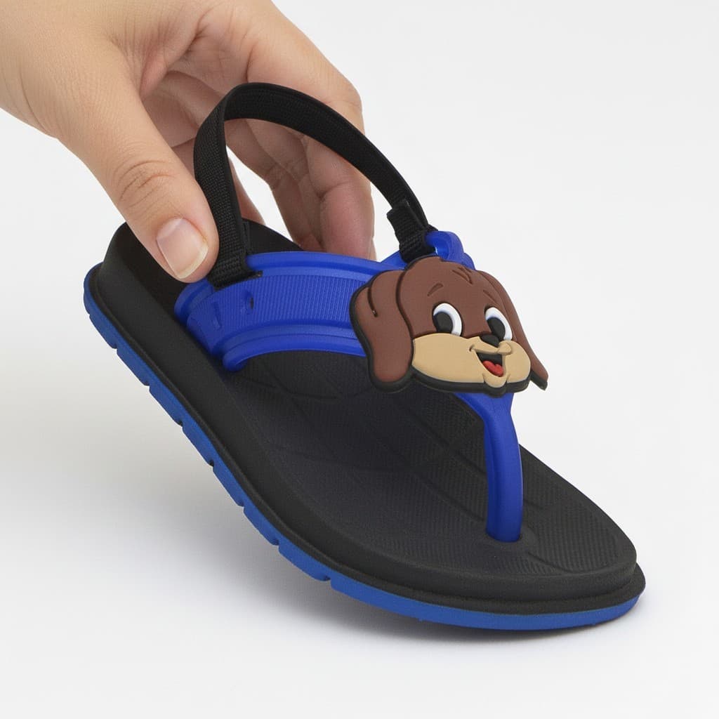 Sandália Chinelo Bebê Menino Com Elástico Confortável Anatômico