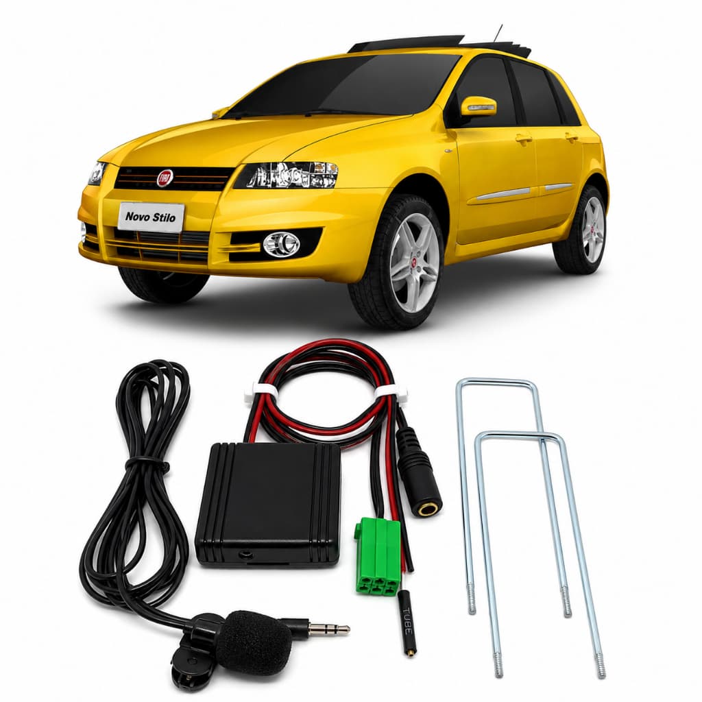 Bluetooth do rádio original FIAT Stilo 2008 a 2010 som audio e chamadas