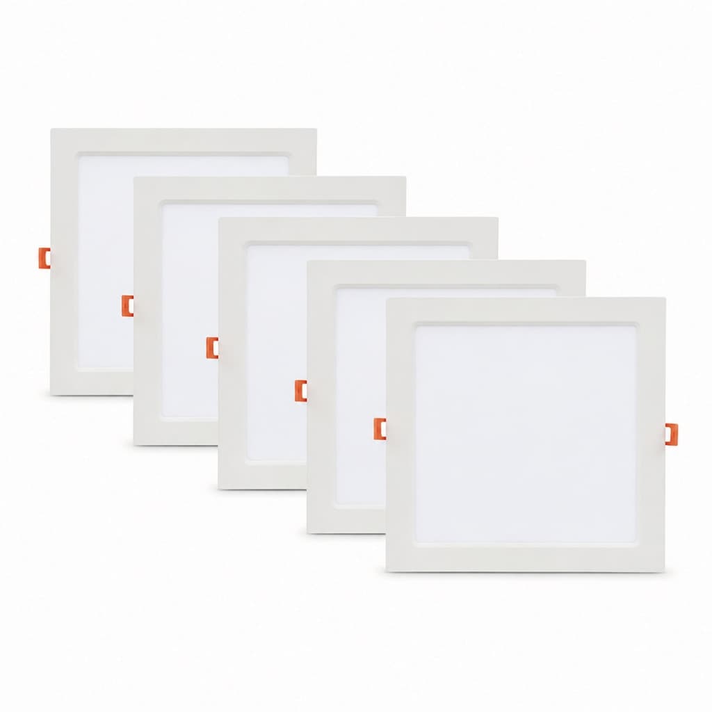 Painel LED Quadrado Embutir 18W Avant Bivolt 3000K Branco Quente Slim para Gesso Drywall PVC 1260 Lumens