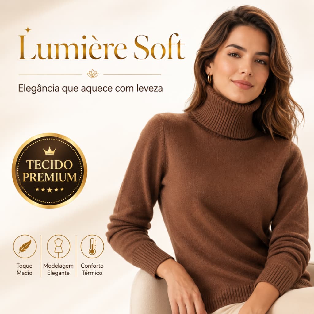 Blusa Sueter Cacharrel Feminino Premium Macio Quentinho Inverno Elegante Tamanho Unico