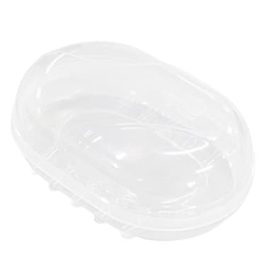 Saboneteira Plástica Com Tampa Porta Sabonete Banheiro Lavabo Organizador Resistente
