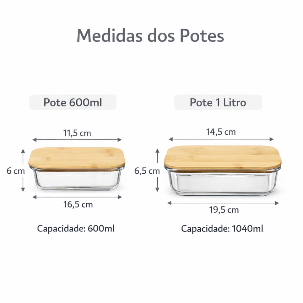 Produto versátil, perfeito para uso na geladeira, despensa, cozinha, marmitas e organização do dia a dia. Design moderno