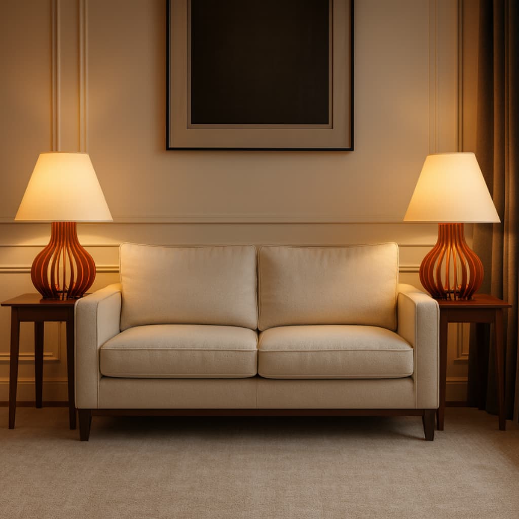 2 Kit Luminárias Abajur Decoração Quarto Enfeite Criado Mudo