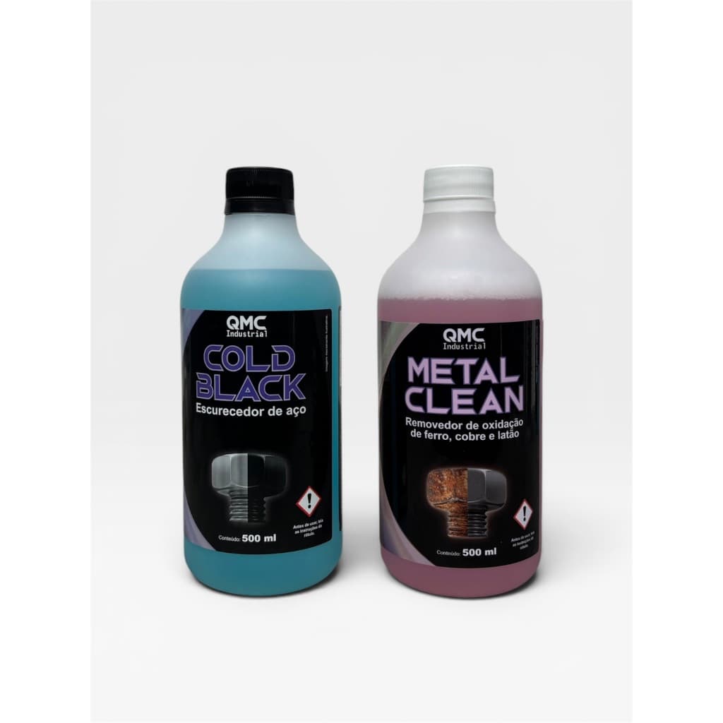 Kit Oxidação Removedor + Escurecedor de Aço e Ferro 500 ml