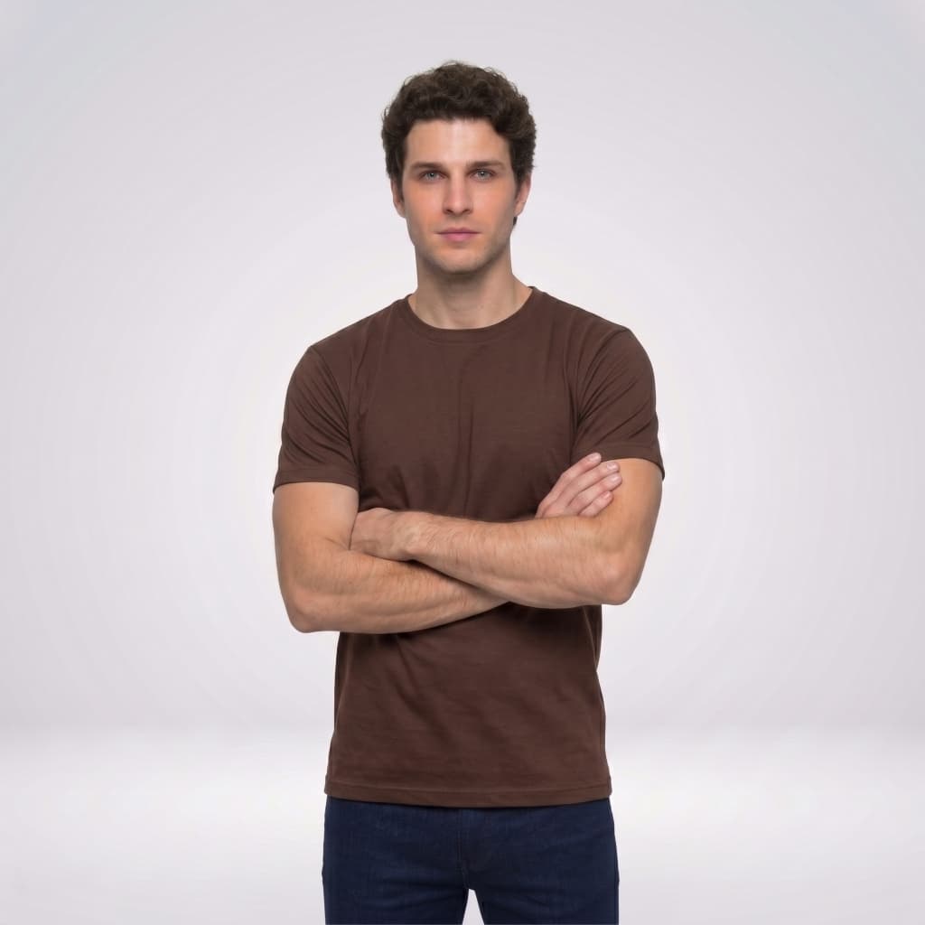 Camiseta Masculina Modal Premium Importada Gola Careca Manga Curta Confortávelamiseta Masculina Modal Premium Importada