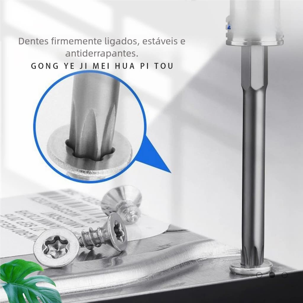Bits Torx Compatível com Chaves Manuais e Ferramentas Elétricas